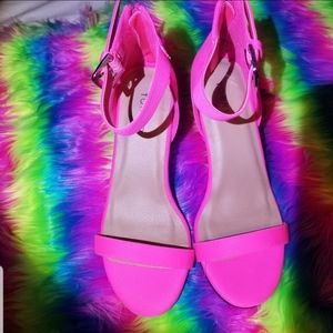 4H PINK NEON THIN HEEL